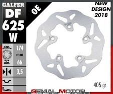 Galfer Disco Freno Posteriore Wave Fixed 174X3mm Italjet Formula 50 1994>1999