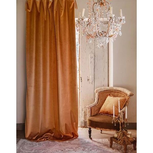 Tenda velluto oro gold con - tenda, in