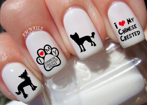 Adesivi nail art cane - adesivi, crestato