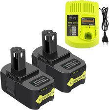 2 X Batteria per Ryobi Con