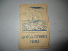 tessera ACCADEMIA ENIGMISTICA ITALIANA anni 30