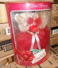 BARBIE HAPPY HOLIDAYS 1988, THE FIRST IN THIS COLLECTION, NOT PERFECT BOX, NRFB