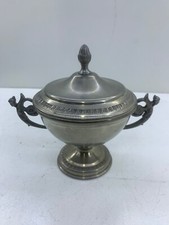 vaso peltro vintage da