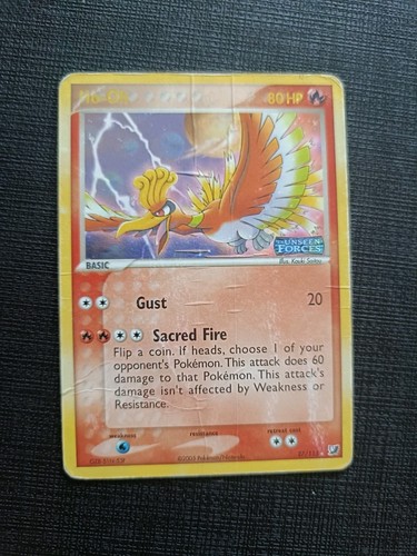 Pokemon card set ex - ho-oh,