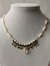 Collana Elegante Nero Oro