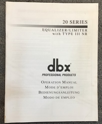 Equalizzatore limitatore dbx - equalizzatore/limitatore,