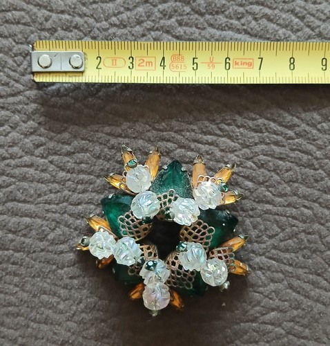 Antica spilla metallo e - spilla, in