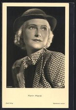 Cartolina attrice Karin Hardt