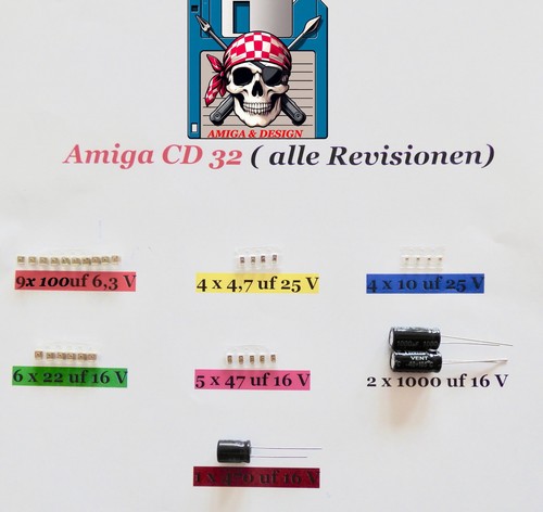 Condensatori amiga cd32 - condensatori, /