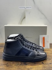Santoni Sneaker Pelle Blu