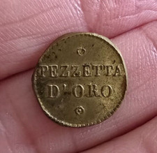 Peso monetale pezzetta oro - monetale,