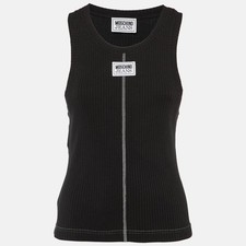 Canotta Moschino nera con logo
