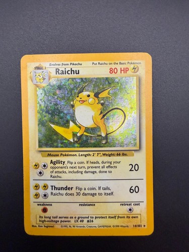 Pokemon raichu holo - pokemon,