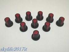 10 pz Manopola ROSSA 6mm per
