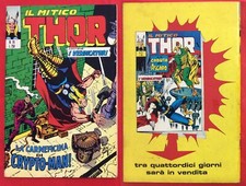 THOR N.74 CORNO DEL 12/02/1974 BUONO NON DI RESA CON ADESIVI IN OMAGGIO MARVEL