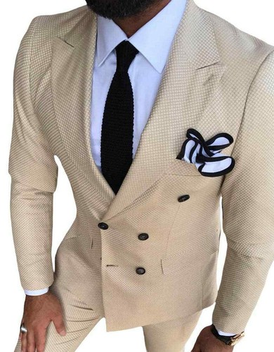 Designer doppiopetto abito - doppiopetto,