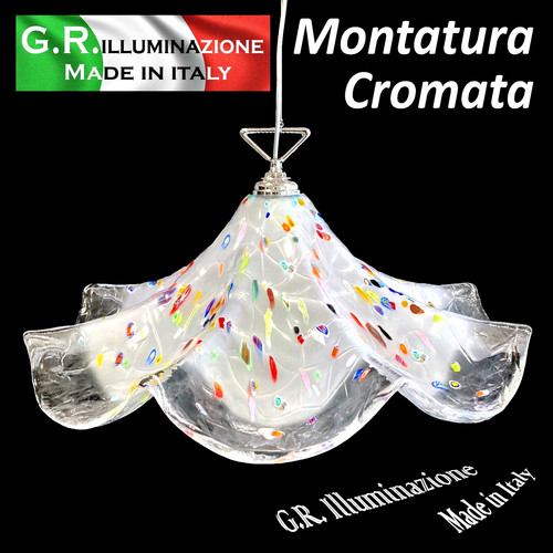 Lampadario moderno vetro s - lampadario,