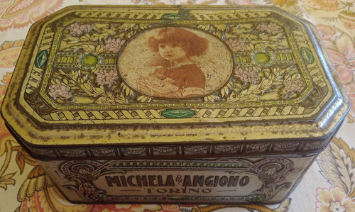 Scatola latta antica - latta,