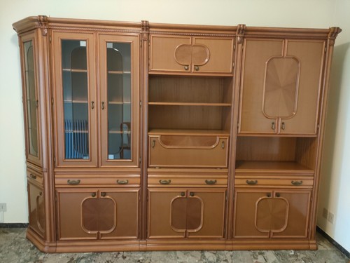 Parete attrezzata legno - parete,