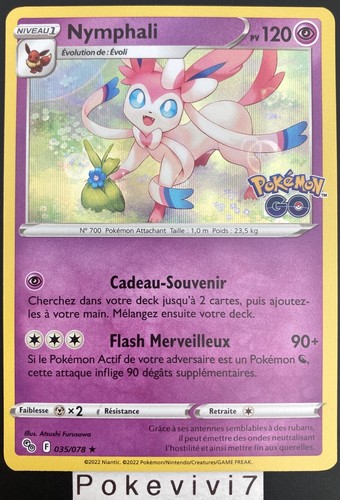 Carte pokemon nymphali 035 - pokemon,