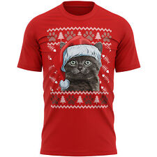 T-shirt natalizia gatto pelo