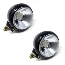 COPPIA FANALI ANTERIORI PER TRATTORE Ø 153 IN ALLUMINIO E VETRO COD. 02850