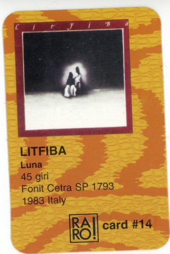Card luna litfiba 1983 - card,