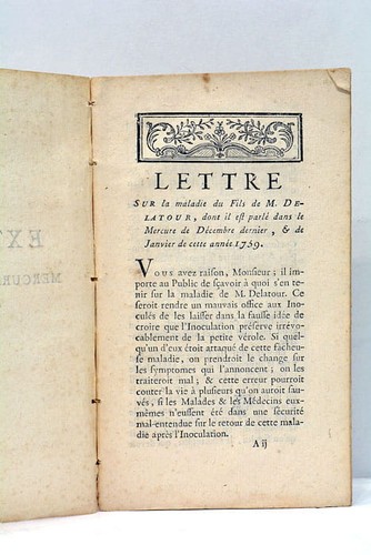 Lettre concernant querelle