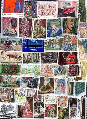Francia francobolli quadri - francia, 100