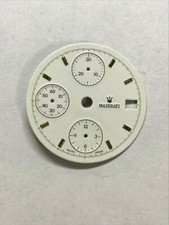 QUADRANTE ORIGINALE MASERATI BIANCO  ETA VALJOUX 7750