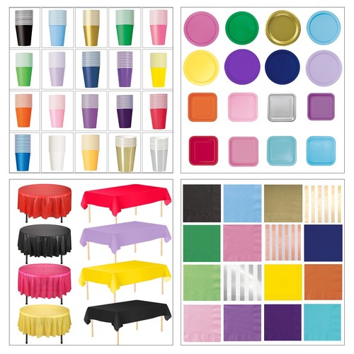 Set stoviglie monouso tinta - set,