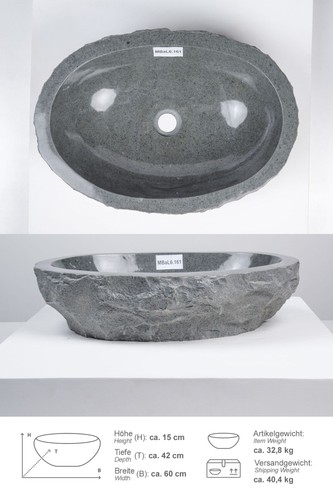 Lavabo andesit erosi - lavabo, cm