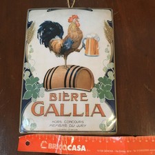 Targa metallica pubblicità birra