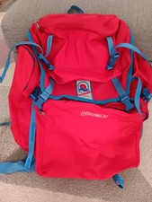 ZAINO INVICTA MONVISO 4 ROSSO BLU VINTAGE ANNI 80 90 DA MONTAGNA TREKKING U350