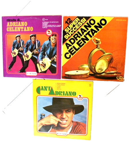 Adriano celentano tre lp 33 - ,