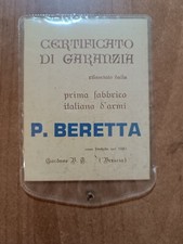 Fabbrica armi PIETRO BERETTA 1960 certificato garanzia fucile calibro 12