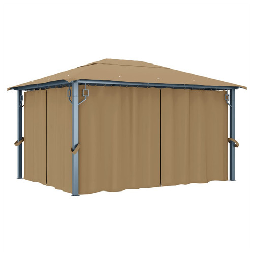 Gazebo 400x300 taupe - taupe, oxford