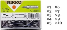 Penna Tachikawa Nikko G NG-100 punta per penna Nikko audace e fine 100 pezzi