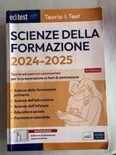 Editest Teoria E Test Scienze Della Formazione Primaria 2024-2025