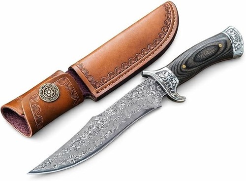 Coltello caccia damascato - coltello,