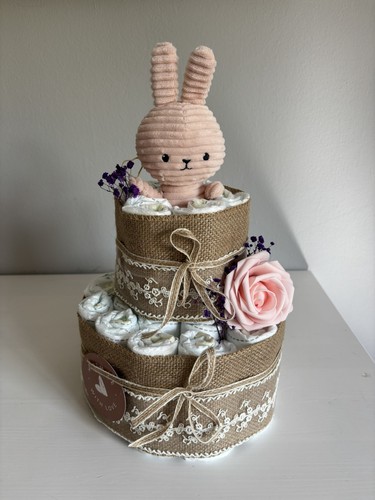 Torta pannolini bambina - di,