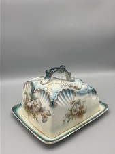 Antico piatto burro o formaggio Stoke on Trent England