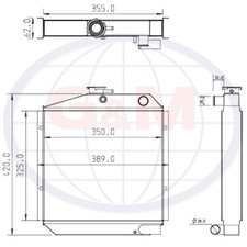 Radiatore per dumper YANMAR