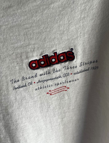 Shirt adidas vintage 1980 - t-shirt,