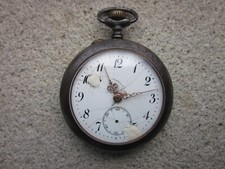 OROLOGIO DA TASCA MOERI SGDG CASSA ACIER CIPOLLA PER TASCHINO MECCANICO MANUALE