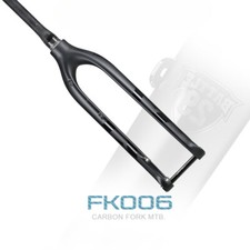 Forcella rigida bicicletta mtb carbonio 27,5/29er cavo interno freno a disco tubo conico