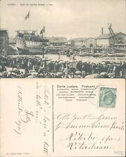 LIVORNO R@RO SCATTO FOTOGRAFICO DEL VARO DI UNA NAVE NEL CANTIERE ORLANDO-62331