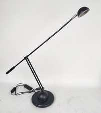 Grande lampada da scrivania aste metallo nero dimmer vintage Design '80 -XXX
