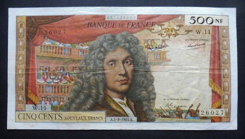 500 francs molière 5 - 500, "molière"