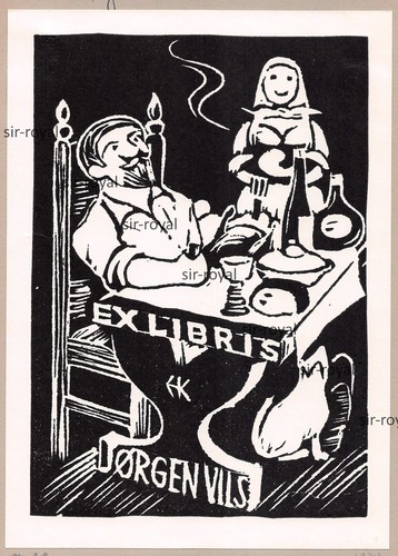 Erich kuhn exlibris von - -,